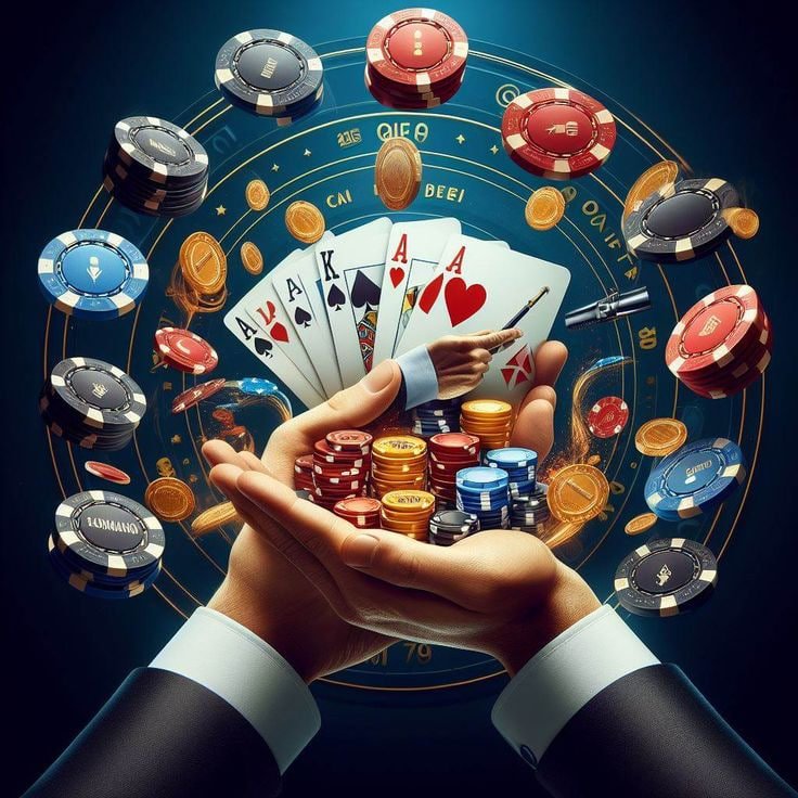 Meja slot online dengan tema berwarna-warni